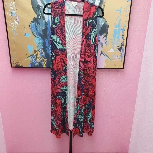 NWT LuLaRoe Floral Vest - Picture 1 of 5